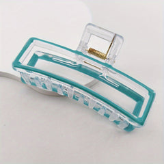 Enamel Painted Hairclip Plastic Hair Claw Hollow Hairclip