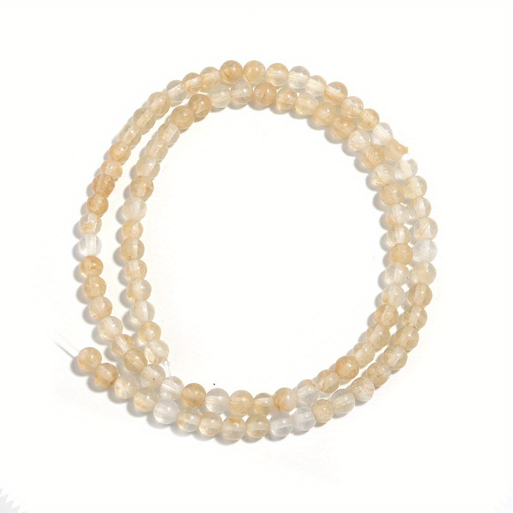 Natural Brown Crystal Round Beads 4-12mm