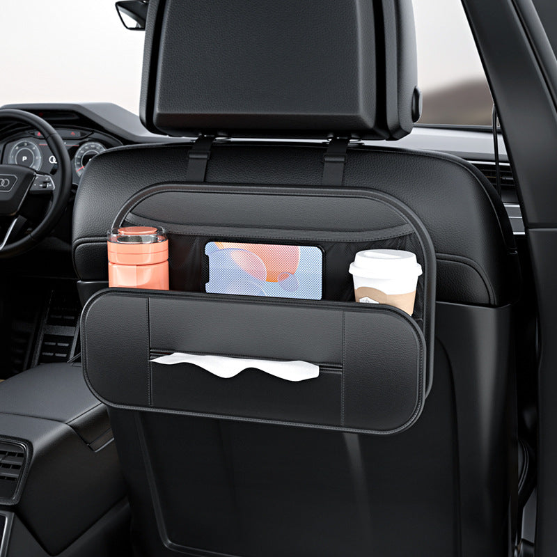 Car Seat Back Leather Storage Box Multifunctional Hanging Storage Bag