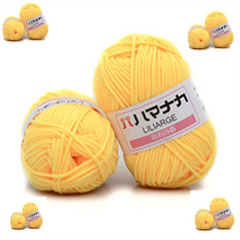 Milk Cotton Hand Knitted Thread 100 Acrylic 10pcs