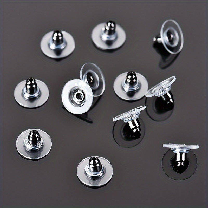 100pcs Hypoallergenic Transparent Adhesive Ear Caps