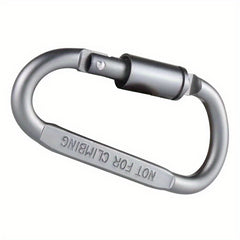 1pc D Type Mountaineering Buckle with Locksnap Nut High Aluminum Backpack Buckle