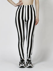 Casual Stretchy Allover Print Skinny Leggings