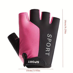 Breathable Half Finger Fitness Gloves for Men and Women - Non Slip