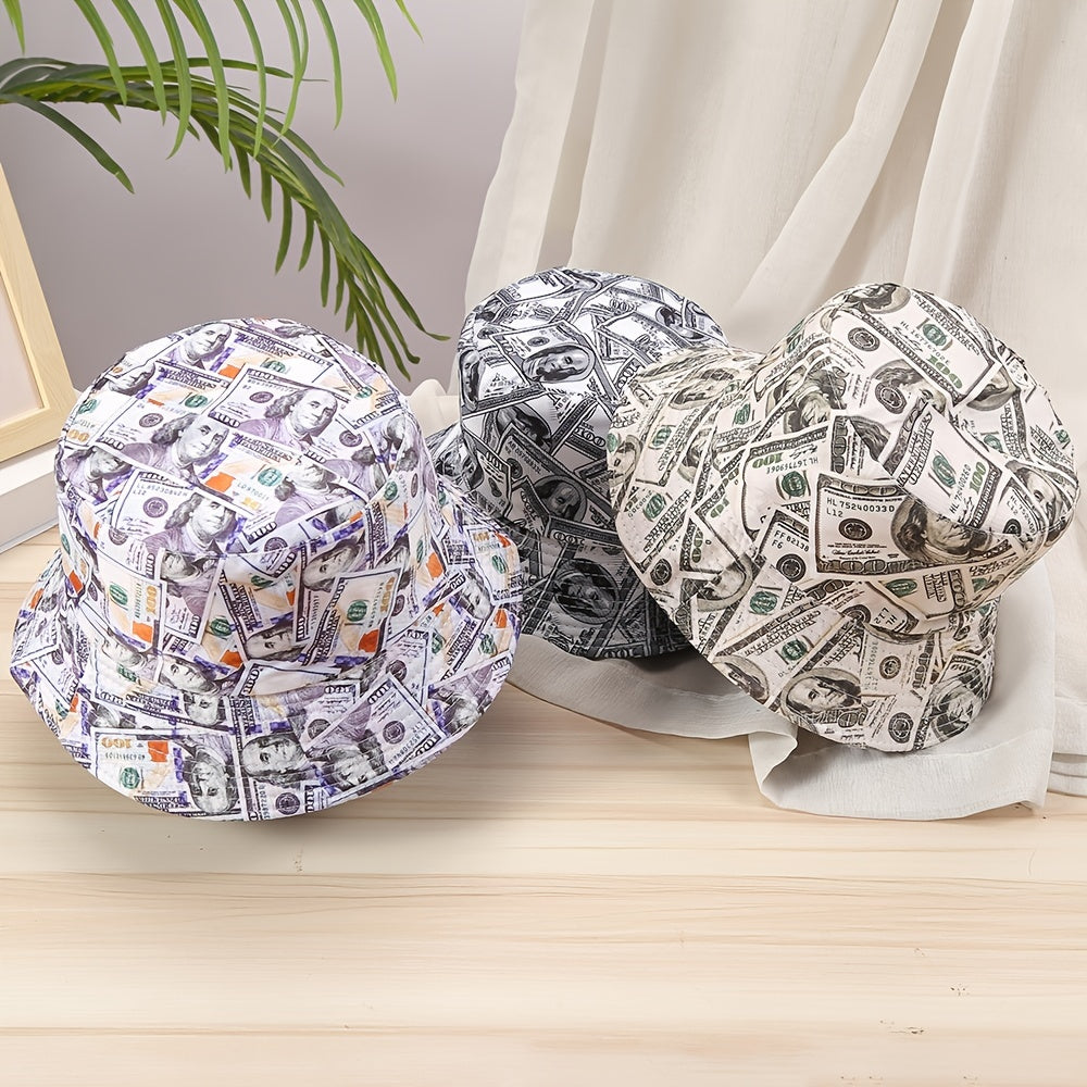 Dollars Print Reversible Lightweight Fisherman Cap
