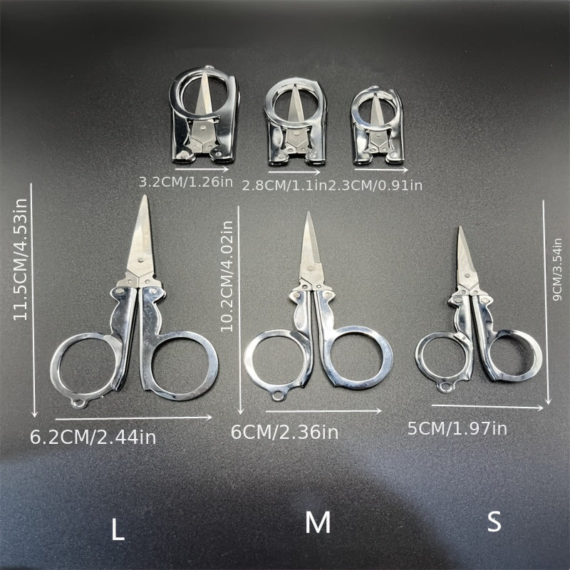Portable Stainless Steel Scissors for Travel and Emergencies