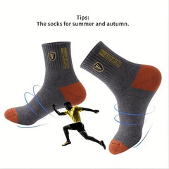 Breathable Moisture Wicking Athletic Socks - 6 Pairs