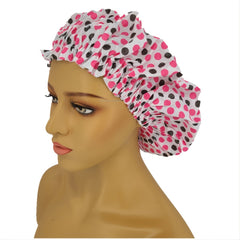 Waterproof Reusable Shower Caps with Elastic Band