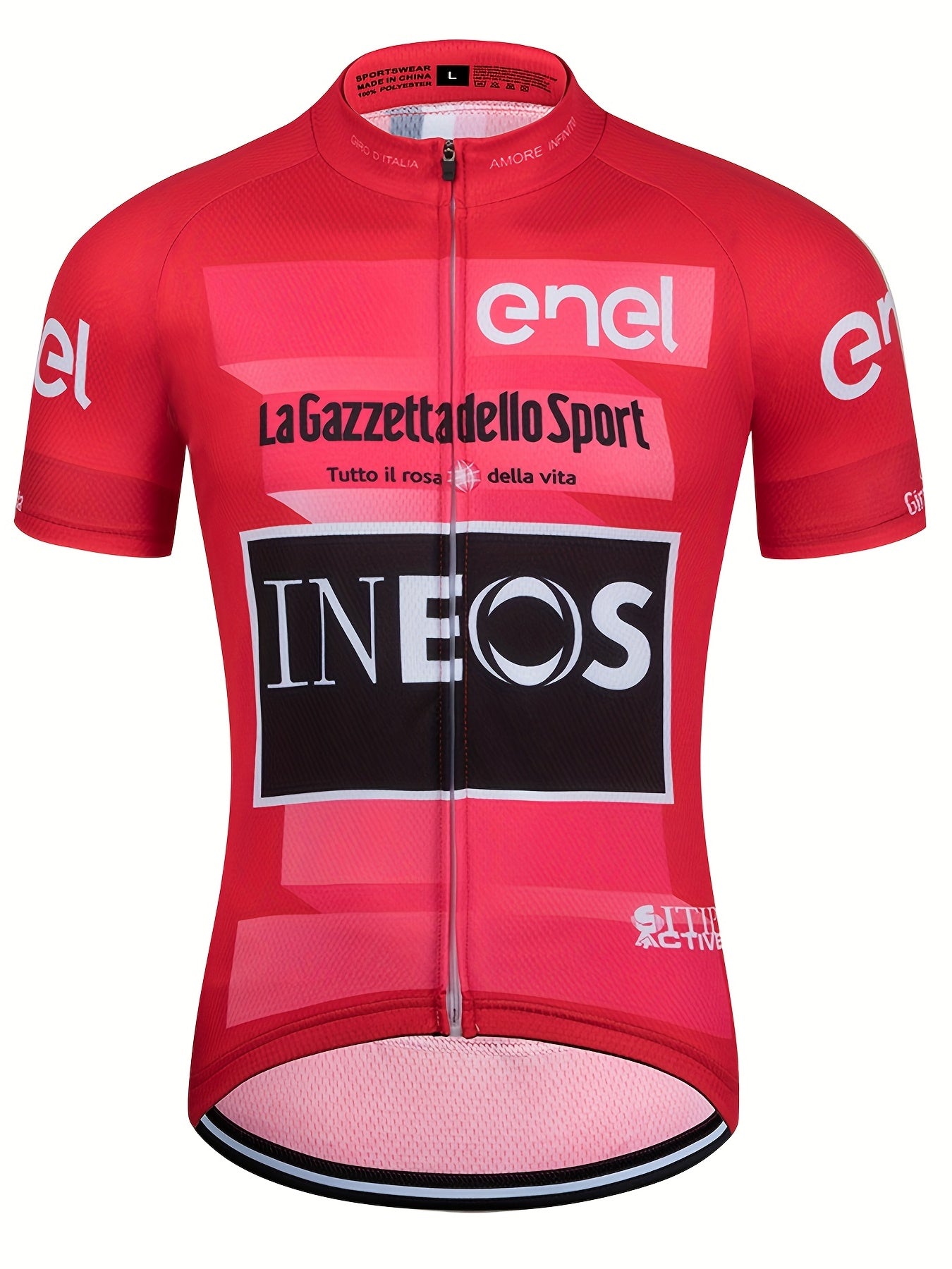 Gradient Cycling Jersey Quick Dry High Stretch Breathable