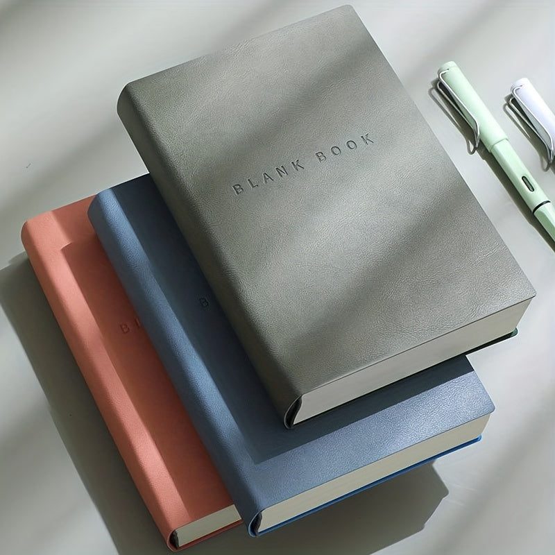 A5 Soft Leather Notebook for College Students