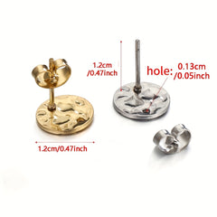 10pcs Stainless Steel Ear Stud Earring Back Set DIY Earring Making