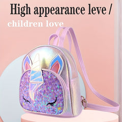 Sequin Unicorn Shoulder Backpack for Kids