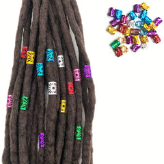 Colorful Dreadlock Hair Ring Metal Hair Styling Accessories