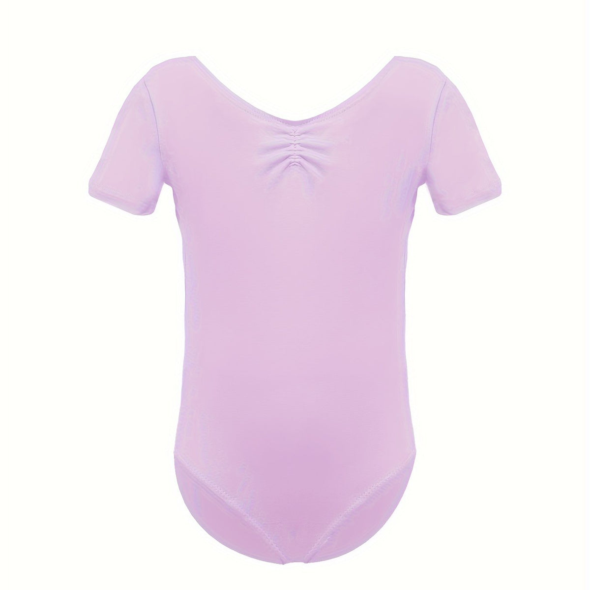 Girls Comfy V Neck Short Sleeve Gymnastics Outfits 95 Cotton Dance Suit