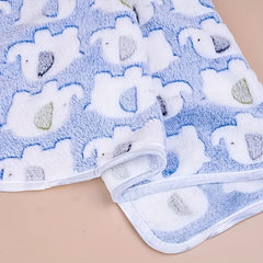 Cozy Elephant Pet Blanket for Dogs and Cats, Flannel Throw for Puppies