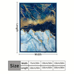 Abstract Painted Marble Blanket Comfortable Soft Lightweight Warm Blanket