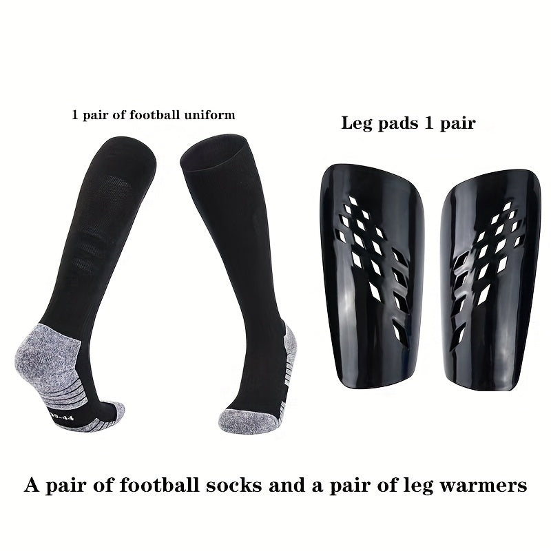 Football Training Leg Socks & Pads Set