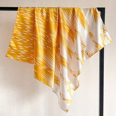 Boho Silk Square Scarf for Sleeping Lightweight Satin Head Scarf