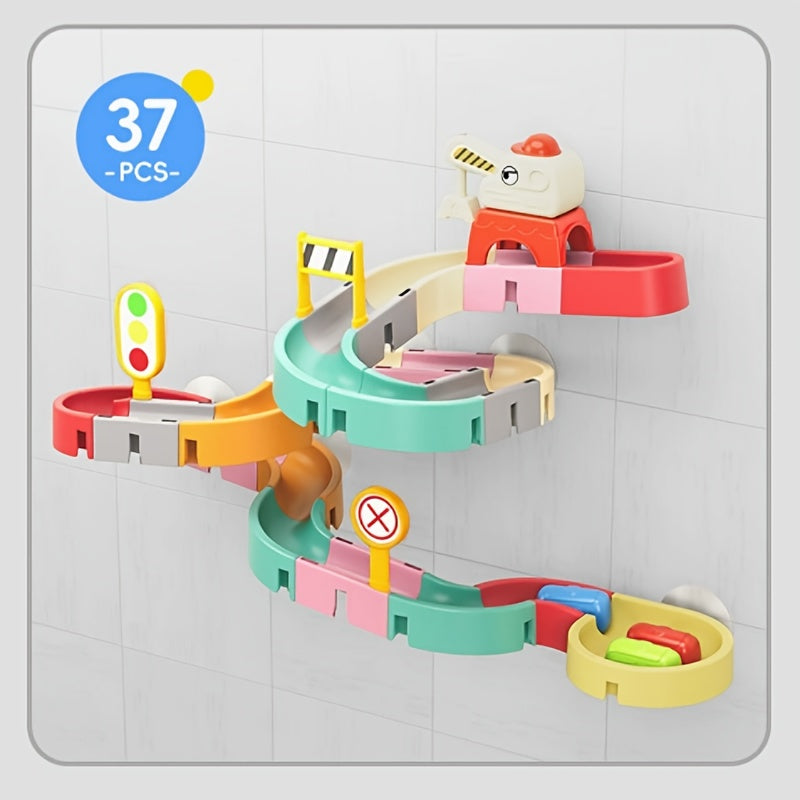 Track Slide Merry Go Round Toy for Bathing Water Play
