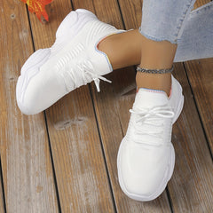 Women's Chunky Sneakers Casual Lace Up Platform Sports Shoes