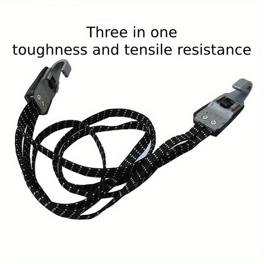 3-in-1 Bicycle Luggage Tie Rope Rack 26.77in Traction Strap Rope