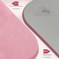 TPE Solid Non-slip Yoga Mat Portable Foldable Fitness Mat