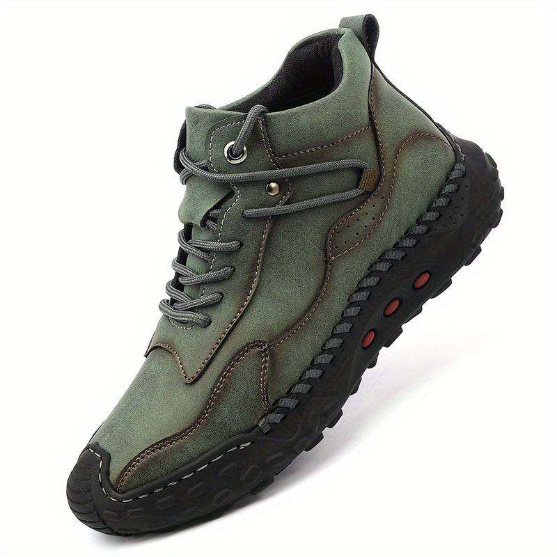 Men's Lace up Boots Casual Stitch Detail Walking Shoes