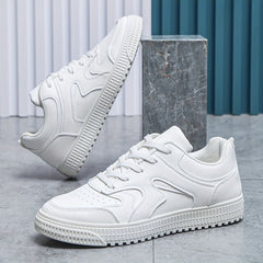 Men's Non slip Skate Shoes Casual Comfy Lace up Walking Sneakers Flat Shoes