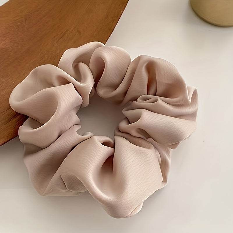 3pcs Satin Large Scrunchie Hair Tie Female Style Head Band Women's Headwear