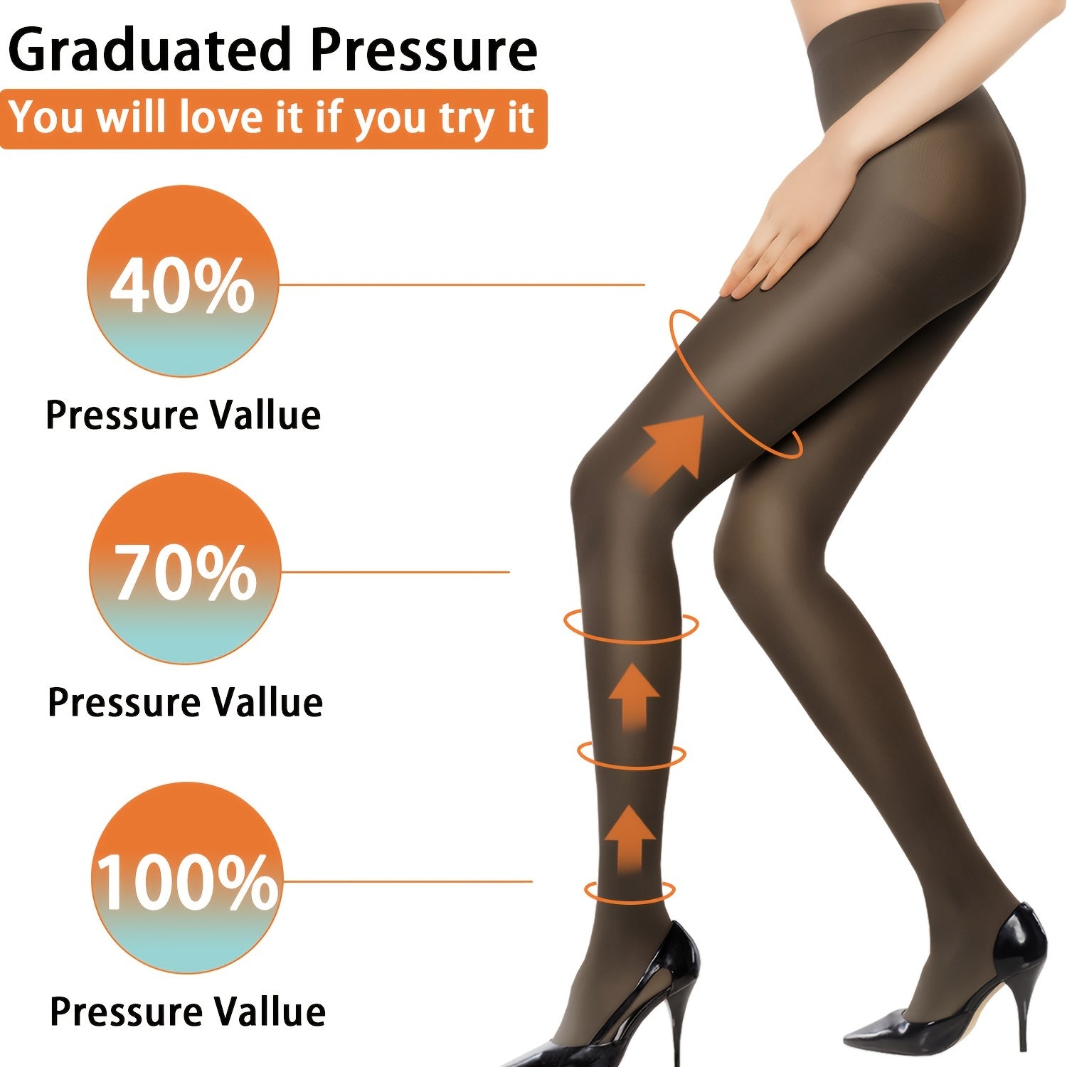 Opaque Elastic Pantyhose High Waist Women's Stockings