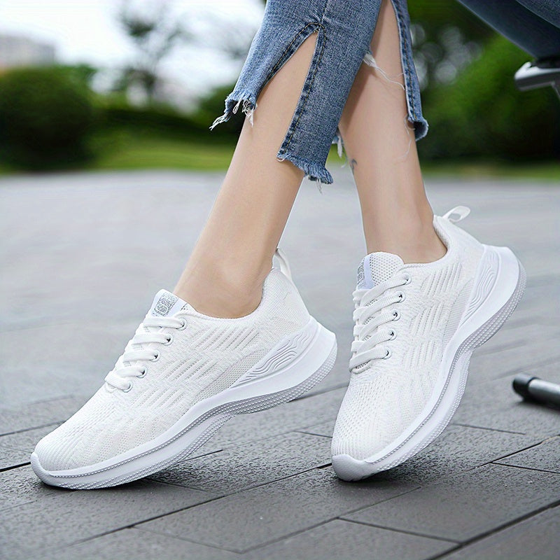 Women's Lace Up Lightweight Athletic Running Shoes Comfortable Casual Sneakers
