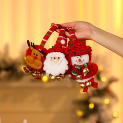Women's Christmas Ear Cups with Bells Red Green Holiday Party Hats