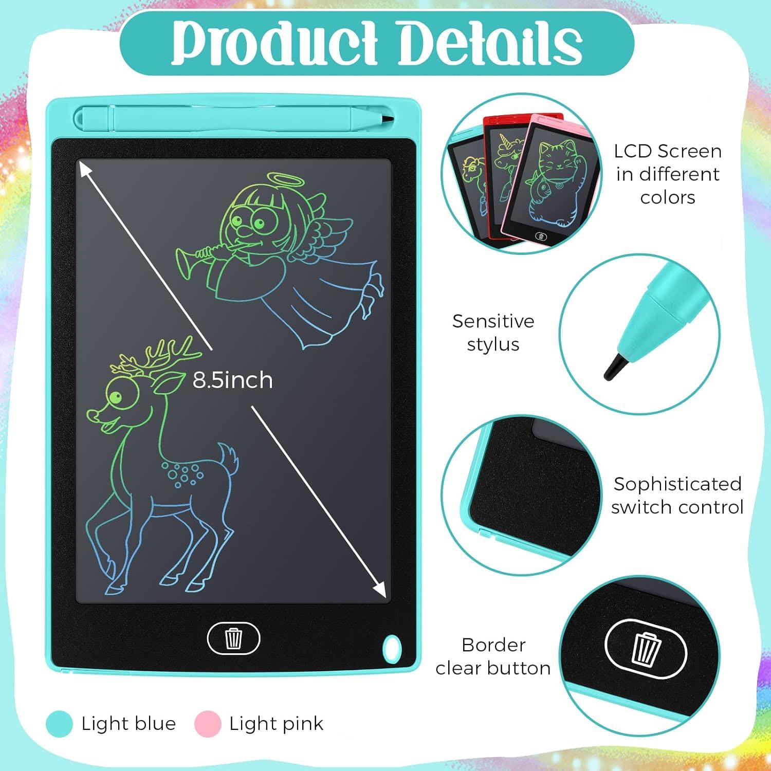 8.5in LCD Writing Tablet 2 Pack Kids Drawing Pad Educational Toy