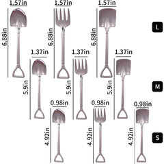3pcs Stainless Steel Shovel Spoons Set Kitchen Supplies