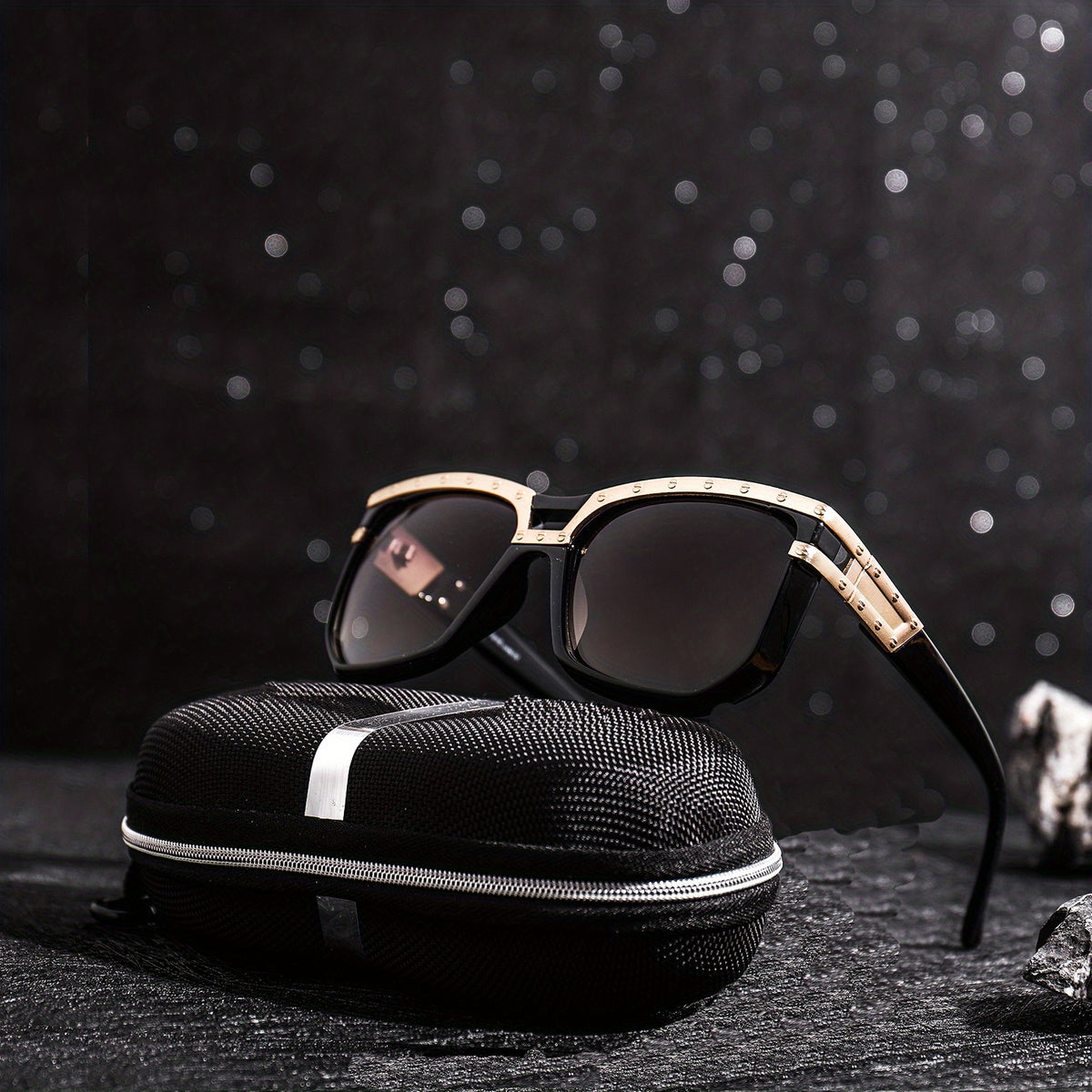Men's Square Frame Sunglasses Steampunk UV Protection