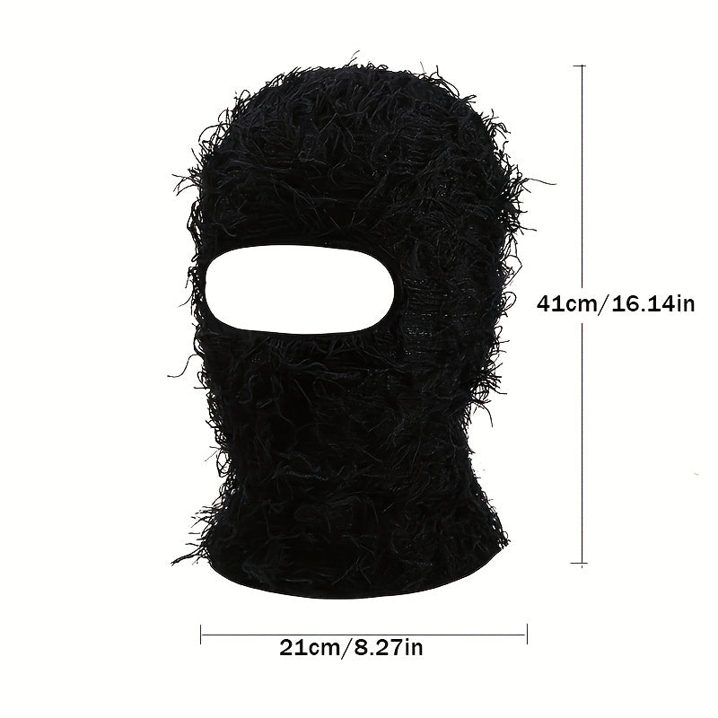 Unisex Thermal Knitted Mask Full Face Covering Outdoor Sports Cycling