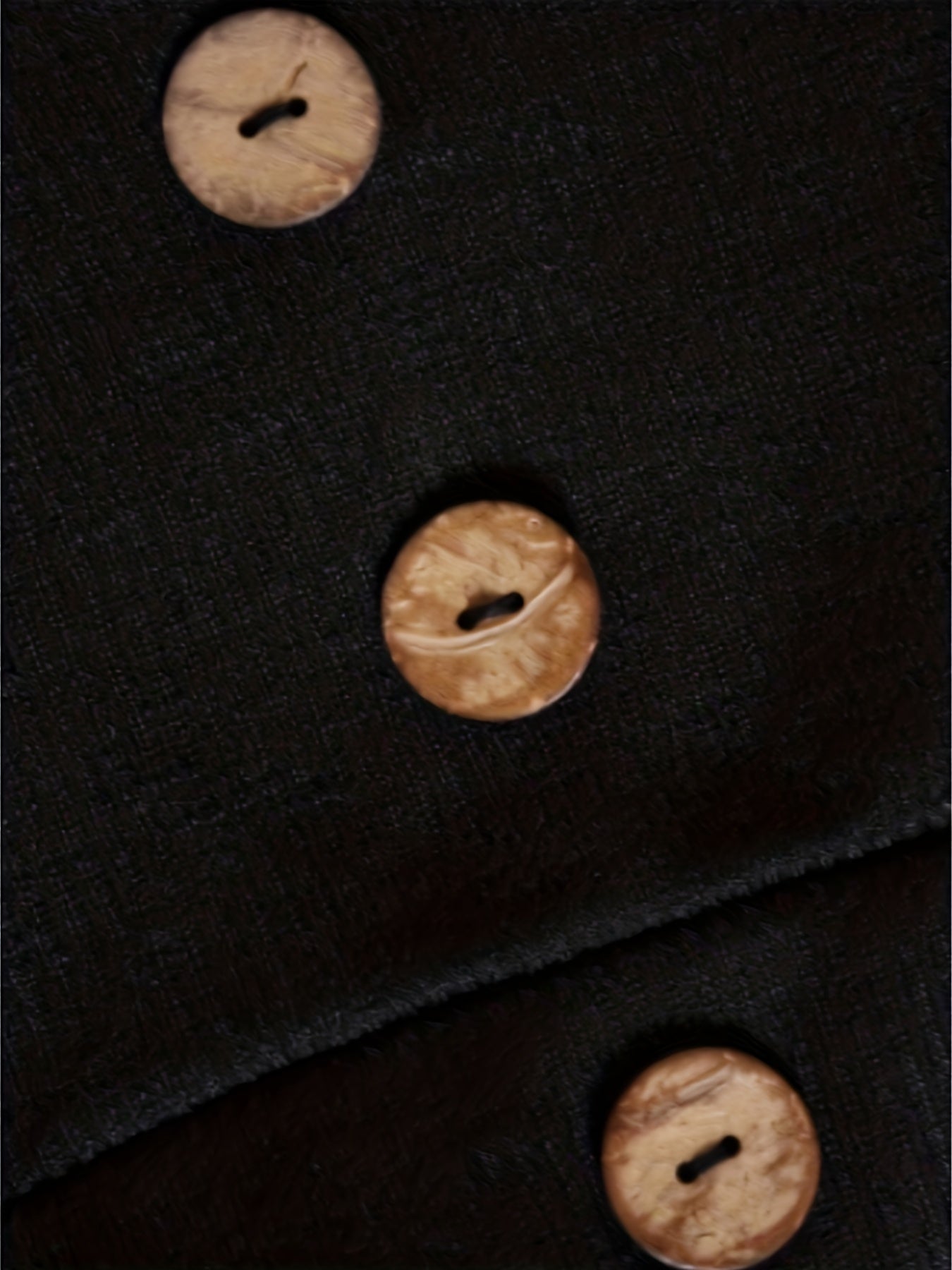  High Rise Flared Leg Trousers with Button Decor