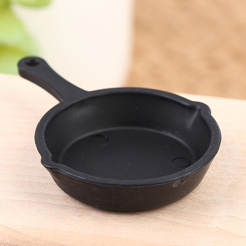 2pcs Doll House Kitchen Utensil Pan 1:12 Dollhouse Accessories