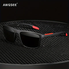Polarized Sports Sunglasses Rectangular Frame for Men Women