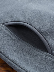 Men's Grey Casual Stand Collar Jacket