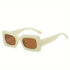 Y2K Rectangle Frame Sunglasses for Women Men Jelly Party Glasses UV400