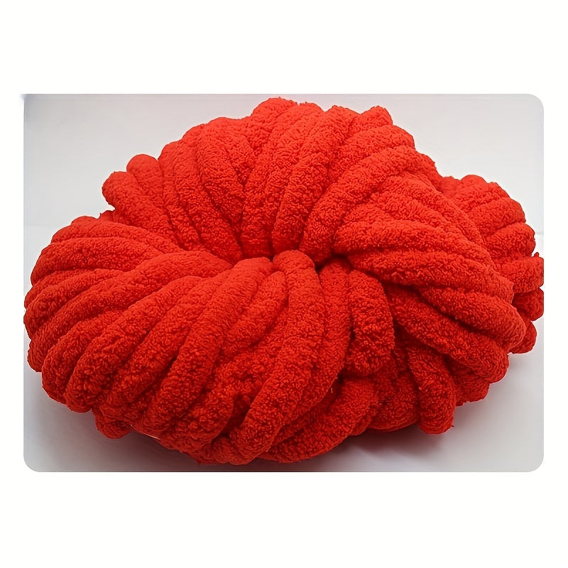 2pcs Polyester Chenille Thread Ice Strips for DIY Knitting Crocheting Blanket
