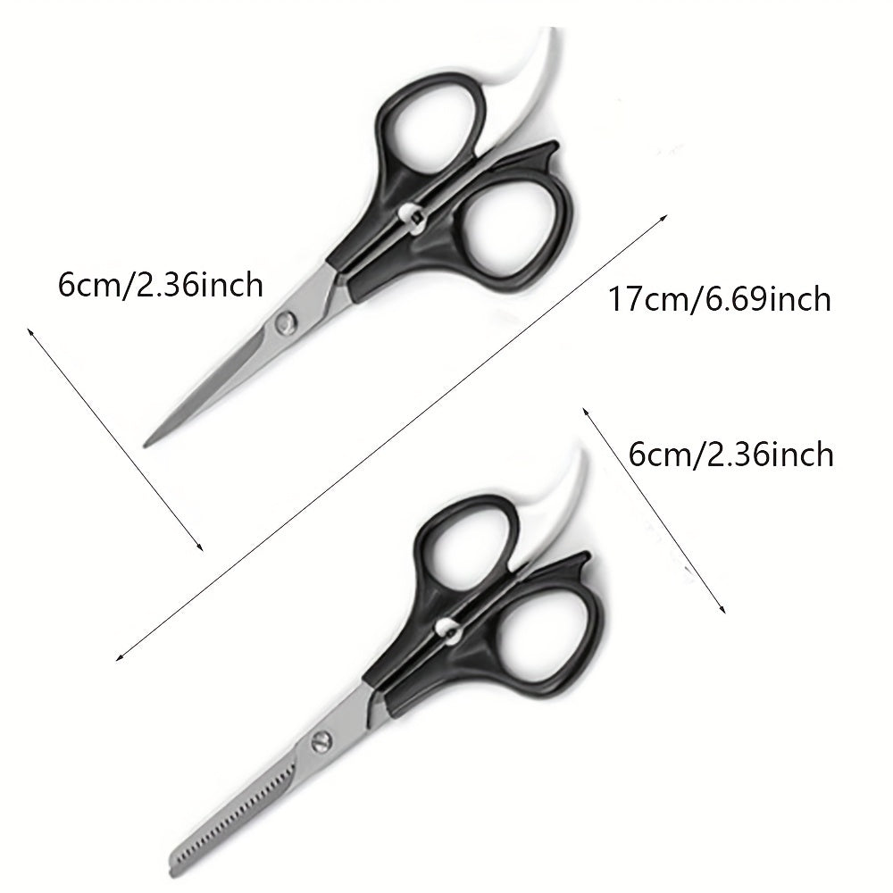 Professional Haircut Kit for Men Barber Fade Combs Set With Scis