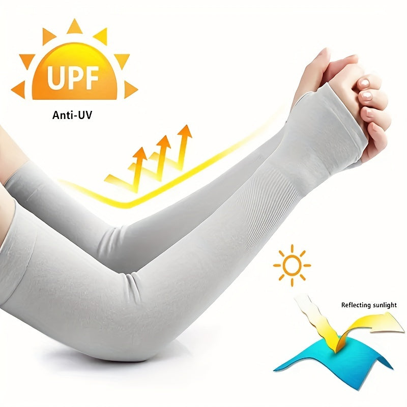 Sun Protection Ice Silk Arm Sleeves for Outdoor Sports