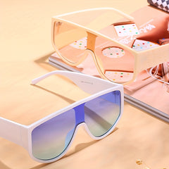 Y2K Gradient Shield Sunglasses UV400