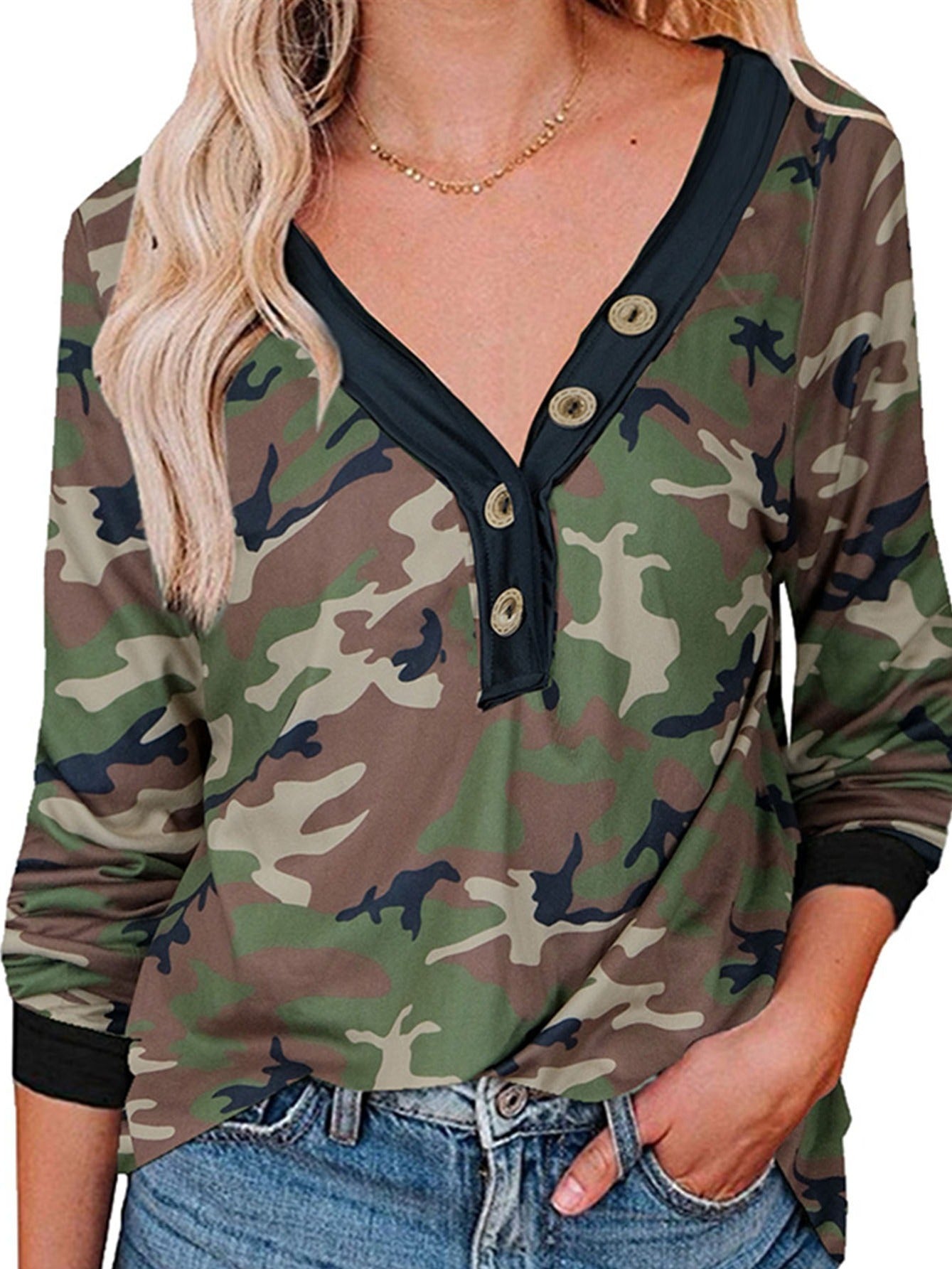 Women's Long Sleeve O Neck T shirt Pullover