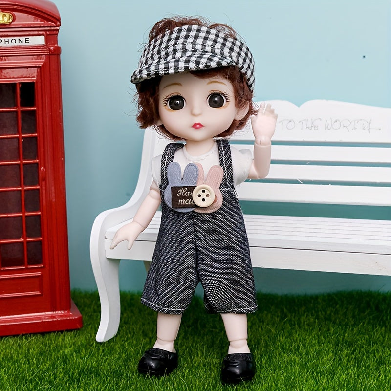 Lovely Couple Dolls Decoration Movable Joint Educational Play Pretend Dolls