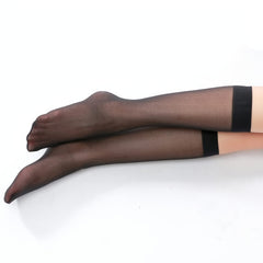 9 Pairs Solid Knee High Socks Women's Stockings