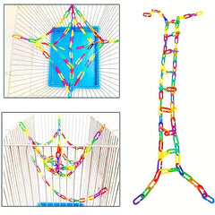 100pcs Mixed Geometric Chain Buckle Puzzle Toy