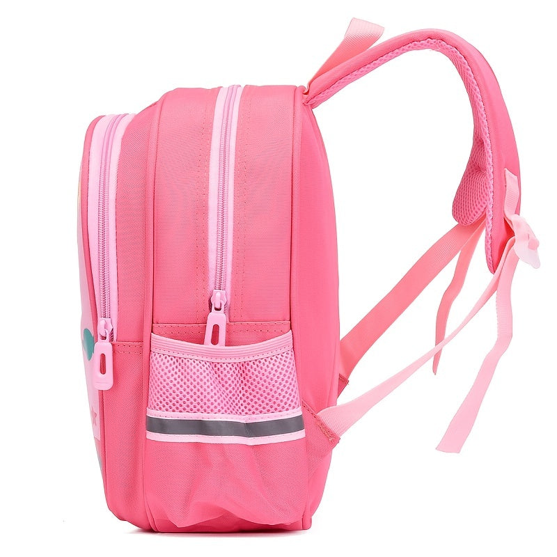 Cartoon Dino Backpack for Kids, School Bag for Boys and Girls
